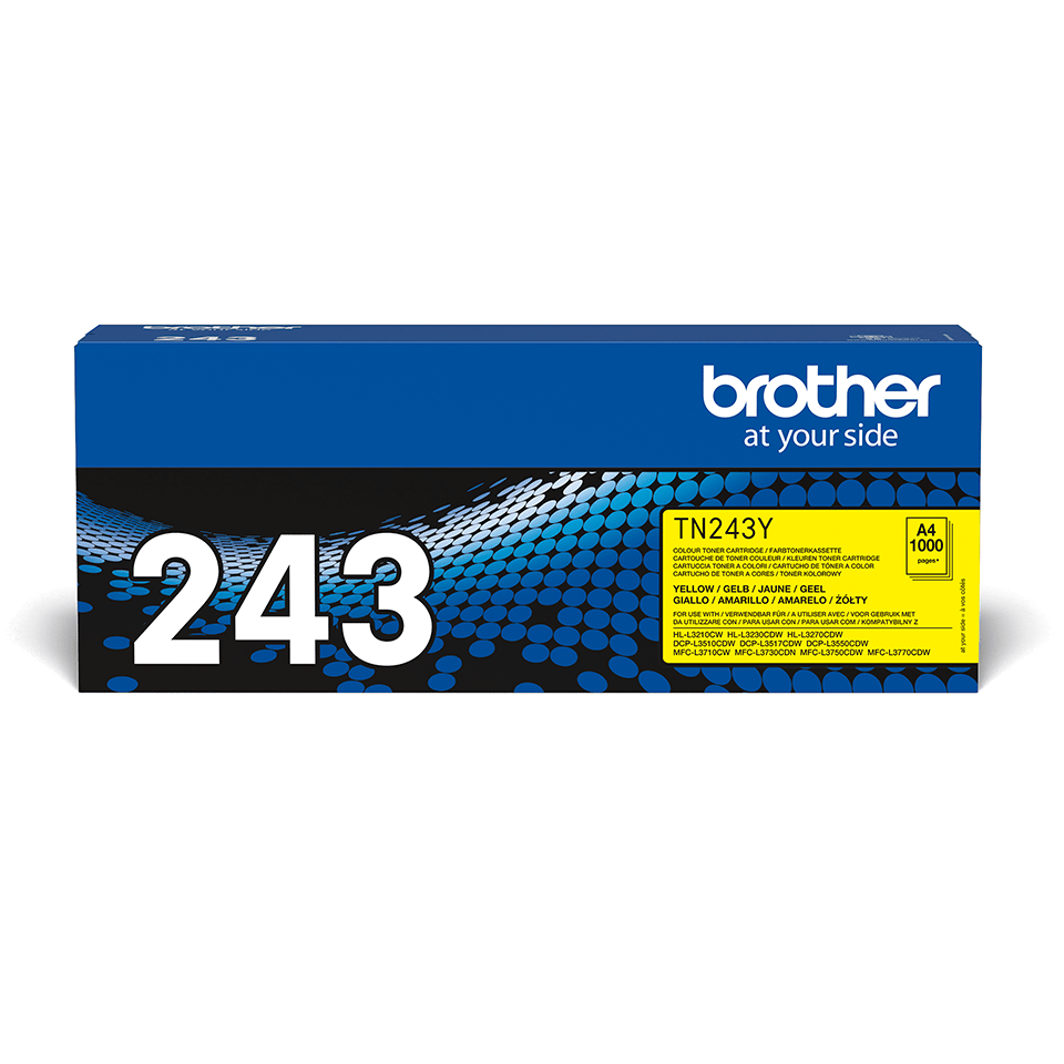Оригинална тонер касета Brother TN-243Y – жълт цвят 